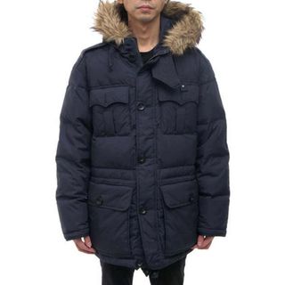 ラルフローレン(Ralph Lauren)のラルフローレン／RALPH LAUREN ダウンコート ダウンジャケット JKT アウター メンズ 男性 男性用ポリエステル ネイビー 紺  ファー 毛皮 フード付き(ダッフルコート)