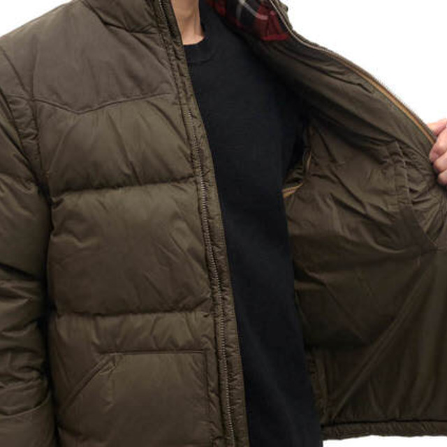 ラグビー バイ ラルフローレン/RUGBY ダウンジャケット JKT アウター メンズ 男性 男性用ナイロン オリーブ カーキ エルボーパッチ
