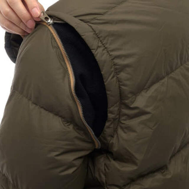 Ralph Lauren(ラルフローレン)のラグビー バイ ラルフローレン／RUGBY ダウンジャケット JKT アウター メンズ 男性 男性用ナイロン オリーブ カーキ  エルボーパッチ メンズのジャケット/アウター(ダッフルコート)の商品写真