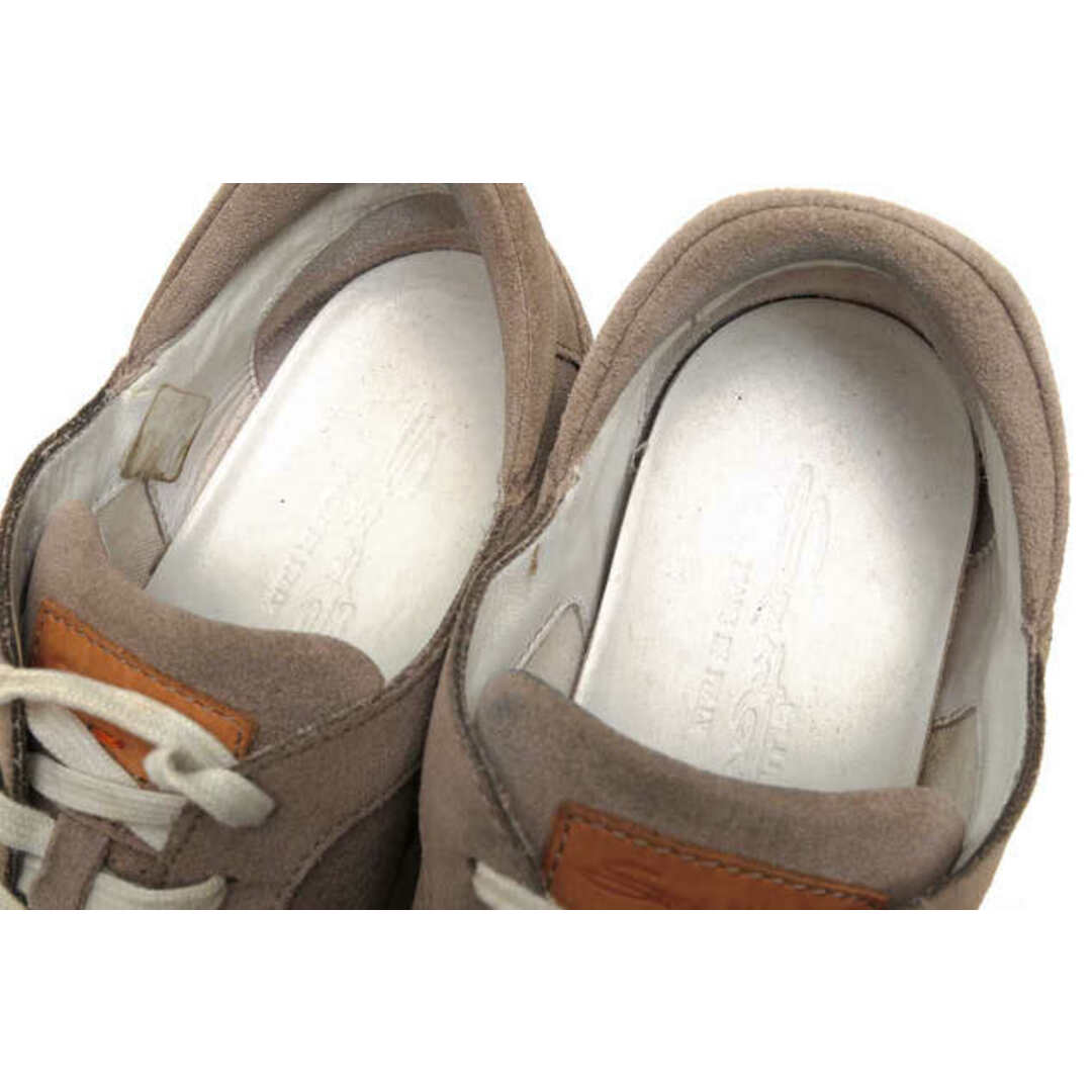 サントーニ／Santoni シューズ スニーカー 靴 ローカット メンズ 男性 男性用スエード スウェード レザー 革 本革 グレー 灰色
