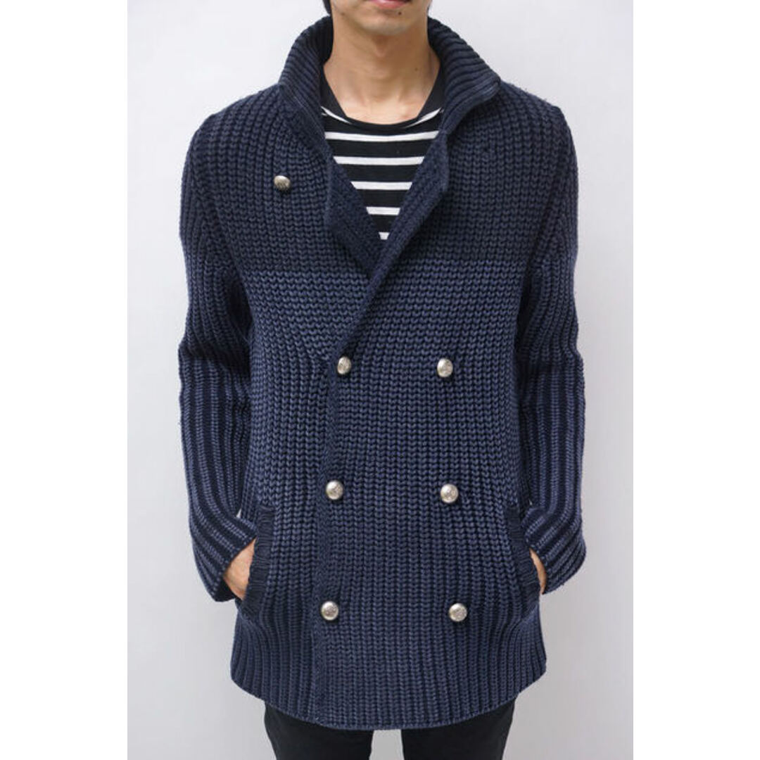 ボリオリ／BOGLIOLI  ジャケット JKT アウター メンズ 男性 男性用 ウール 毛 ネイビー 紺 86402 ダブルブレスト ローゲージニットジャケット