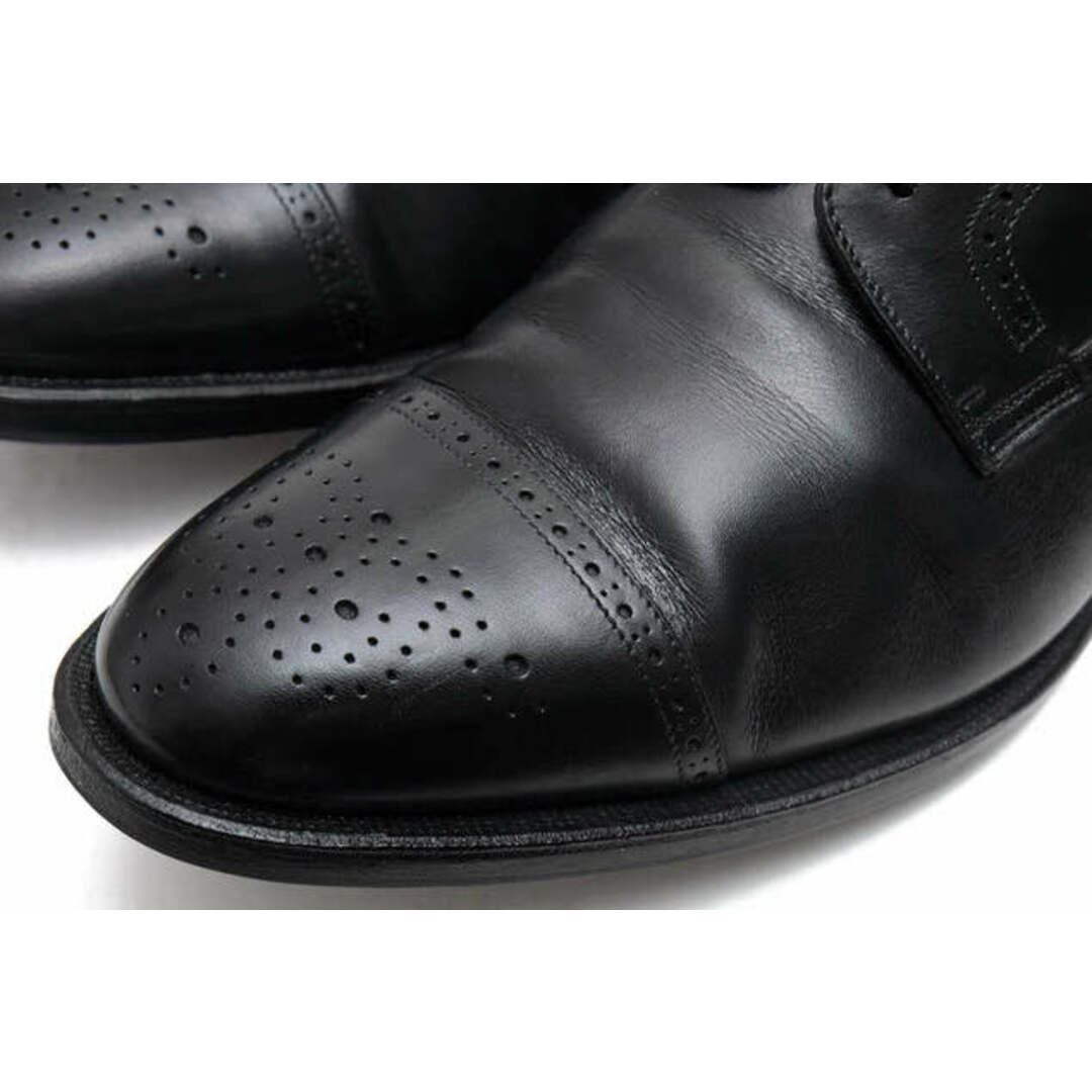 シェットランドフォックス／SHETLANDFOX シューズ ビジネスシューズ 靴 ビジネス メンズ 男性 男性用レザー 革 本革 ブラック 黒  3031 Inverness インバネス セミブローグ ストレートチップ グッドイヤーウェルト製法 5