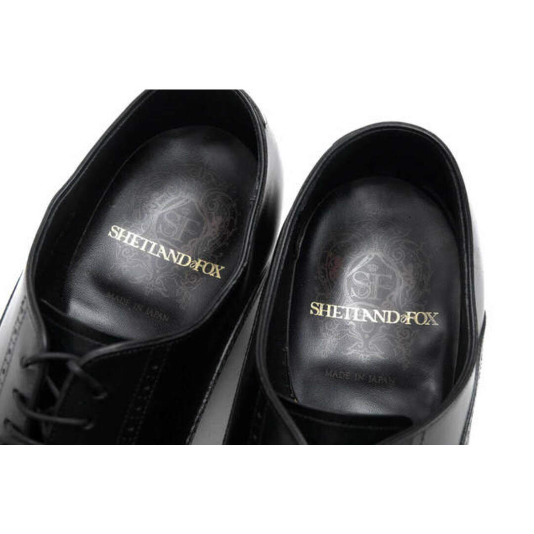 シェットランドフォックス／SHETLANDFOX シューズ ビジネスシューズ 靴 ビジネス メンズ 男性 男性用レザー 革 本革 ブラック 黒  3031 Inverness インバネス セミブローグ ストレートチップ グッドイヤーウェルト製法 8