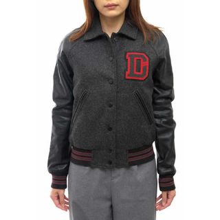 ディーゼル(DIESEL)のディーゼル／DIESEL スタジャン ブルゾン ジャケット JKT アウター レディース 女性 女性用ウール 毛 レザー 革 ブラック 黒  00SC1S0EAGY L-DAYAN JACKET アワードジャケット リブ(ロングコート)