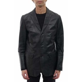 ユナイテッドアローズ(UNITED ARROWS)のユナイテッドアローズ／UNITED ARROWS テーラードジャケット ブレザー JKT アウター メンズ 男性 男性用レザー 革 本革 ブラック 黒  1122-199-1828 シングルブレスト(ダッフルコート)