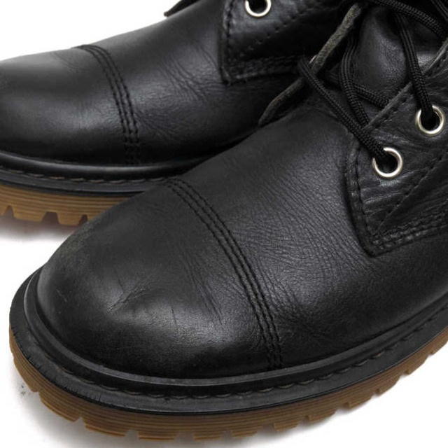 COMME des GARCONS(コムデギャルソン)のコムデギャルソン／COMME des GARCONS レースアップブーツ シューズ 靴 メンズ 男性 男性用レザー 革 本革 ブラック 黒  サイドベルト キャップトゥ メンズの靴/シューズ(ブーツ)の商品写真
