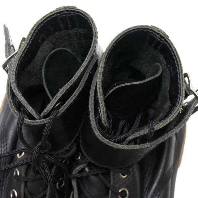 COMME des GARCONS(コムデギャルソン)のコムデギャルソン／COMME des GARCONS レースアップブーツ シューズ 靴 メンズ 男性 男性用レザー 革 本革 ブラック 黒  サイドベルト キャップトゥ メンズの靴/シューズ(ブーツ)の商品写真