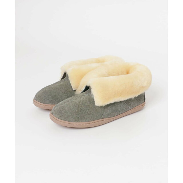 【Gray】MINNETONKA SHEEPSKIN ANKLE BOOT