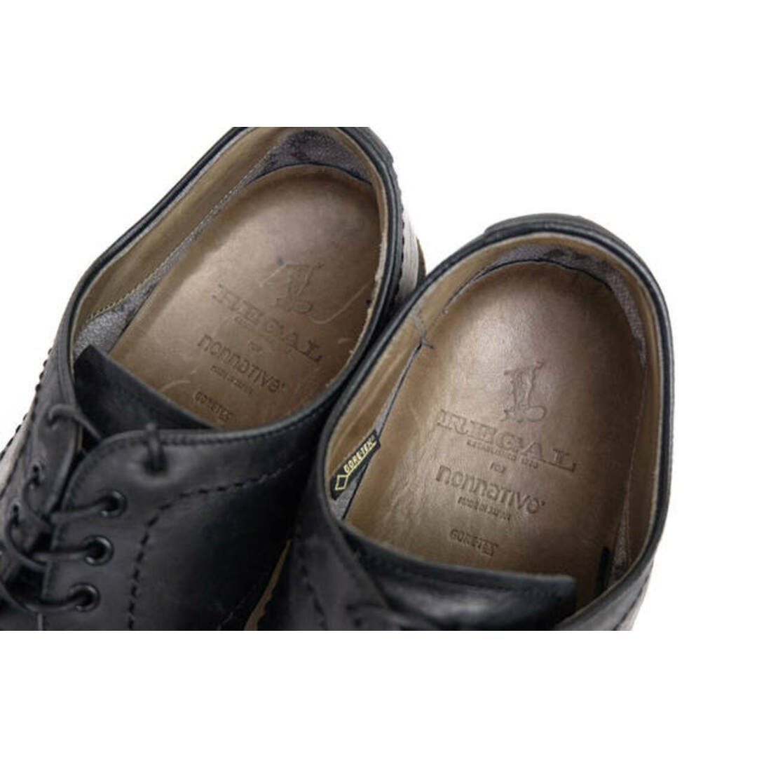 REGAL(リーガル)のリーガル／REGAL シューズ ビジネスシューズ 靴 ビジネス メンズ 男性 男性用レザー 革 本革 ブラック 黒  125S POSTMAN SHOES COW LEATHER WITH GORE-TEX 2L ポストマン プレーントゥ Vibramソール メンズの靴/シューズ(ドレス/ビジネス)の商品写真