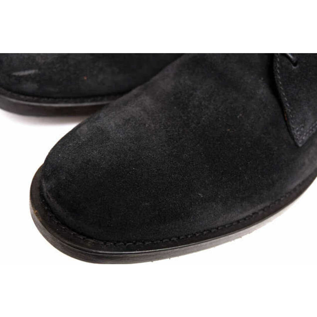 ブッテロ／BUTTERO シューズ ビジネスシューズ 靴 ビジネス メンズ 男性 男性用スエード スウェード レザー 革 本革 ブラック 黒  B4372 CADORNA オイルド加工 プレーントゥ 5