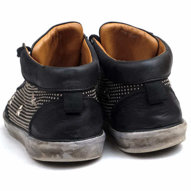 JIMMY CHOO(ジミーチュウ)のジミーチュウ／Jimmy Choo シューズ スニーカー 靴 ハイカット メンズ 男性 男性用レザー 革 本革 ブラック 黒  スタースタッズ スタッズ メンズの靴/シューズ(スニーカー)の商品写真