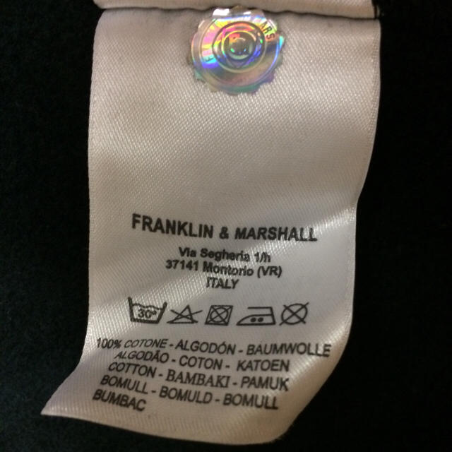 FRANKLIN&MARSHALL(フランクリンアンドマーシャル)の美品フランクリンマーシャルVARSITYワッペンパーカー裏起毛 メンズのトップス(パーカー)の商品写真