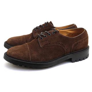 トリッカーズ(Trickers)のトリッカーズ／Tricker's シューズ ビジネスシューズ 靴 ビジネス メンズ 男性 男性用スエード スウェード レザー 革 本革 ダークブラウン 茶 ブラウン  M7273 BACKMED ALLION SHOES コマンドソール グッドイヤーウェルト製法 キャップトゥ(ドレス/ビジネス)