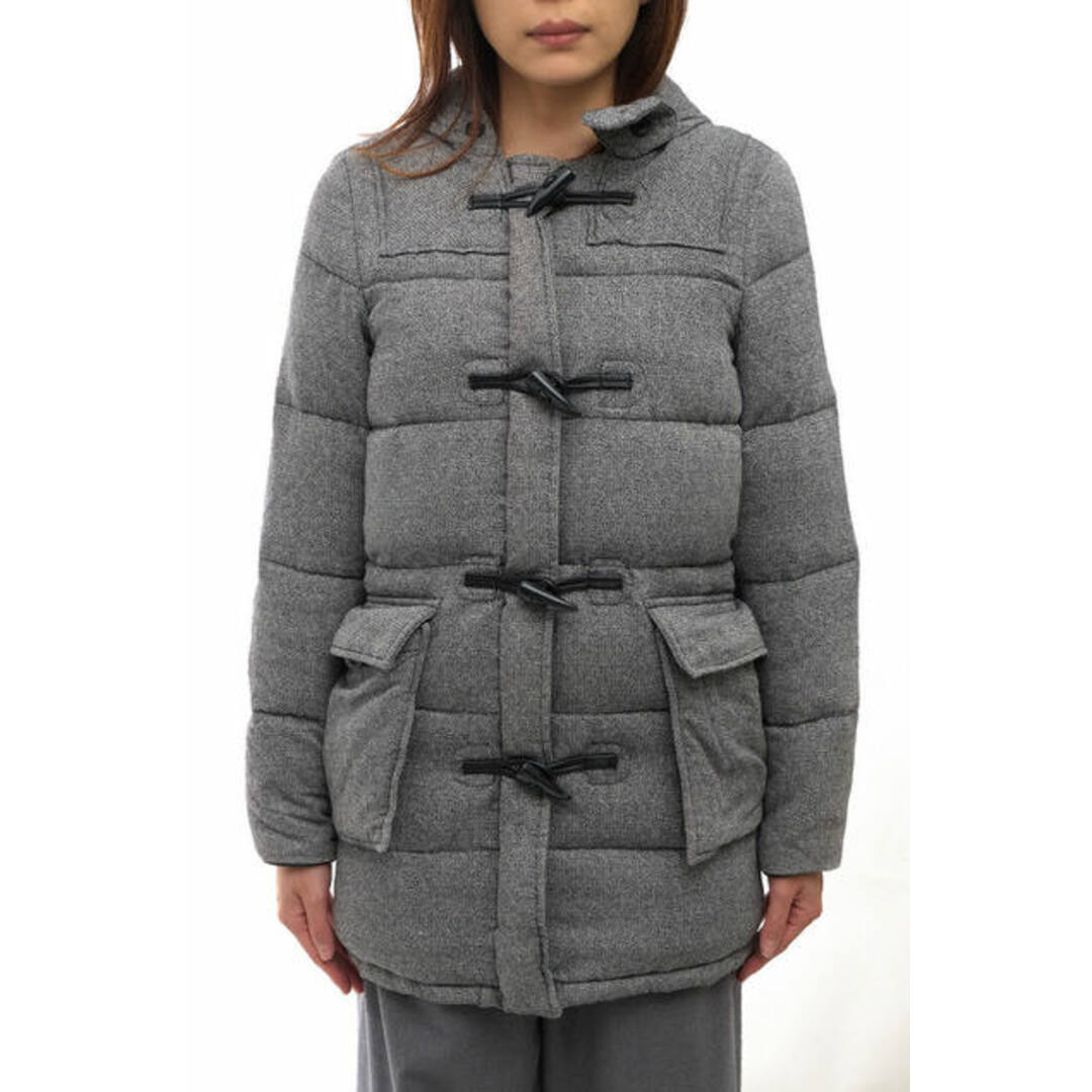 Cape HEIGHTS(ケープハイツ)のケープハイツ／Cape HEIGHTS ダウンコート ダウンジャケット JKT アウター レディース 女性 女性用コットン 綿 キャンバス グレー 灰色  Dalmeny Long Duffle Coat ダルメニー ダッフルコート フード付き レディースのジャケット/アウター(ロングコート)の商品写真