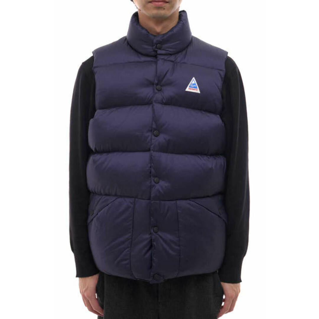 ケープハイツ／Cape HEIGHTS ダウンベスト ダウンジャケット JKT アウター メンズ 男性 男性用ナイロン ネイビー 紺  OUTBACK GREENWICH vest アウトバックメンズ