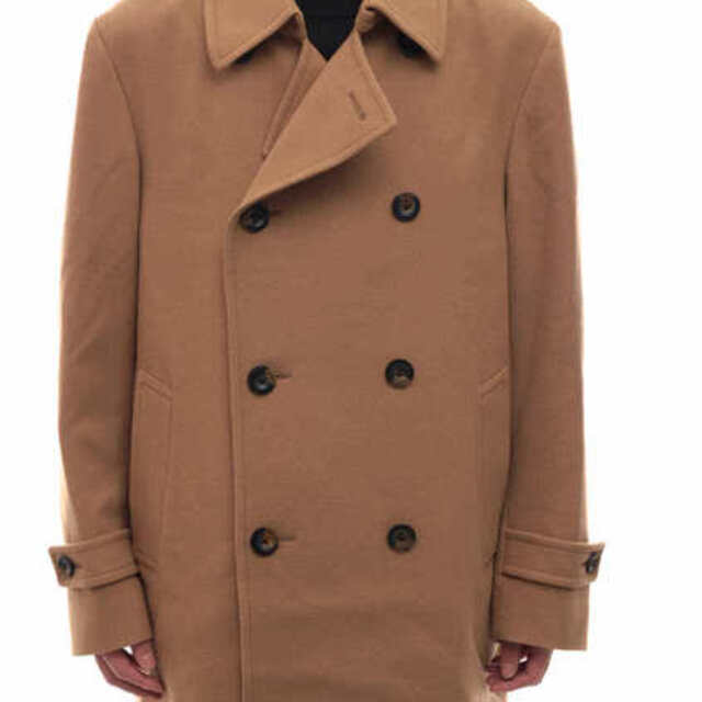 サンヨー／SANYO Pコート ジャケット JKT アウター メンズ 男性 男性用ウール 毛 ブラウン 茶  P1B88-203 レインウール毛100％裏地