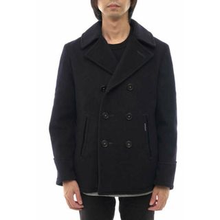 ブルーブルー(BLUE BLUE)のブルーブルー／BLUE BLUE Pコート ジャケット JKT アウター メンズ 男性 男性用ウール 毛 ネイビー 紺  JK763 MELTON PEA COAT キルティング 定番(ダッフルコート)