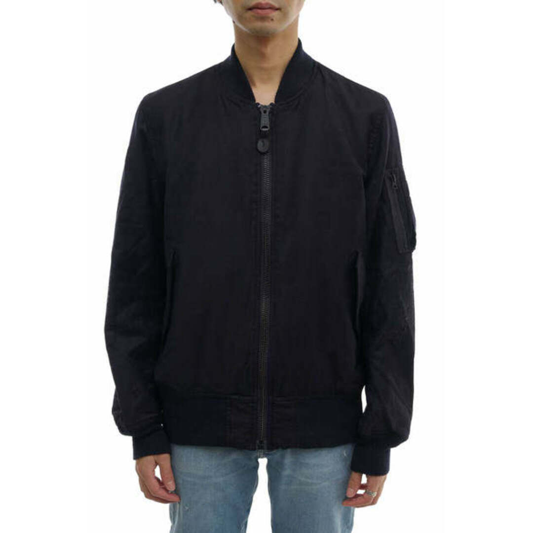 毛100％裏地アルファ インダストリーズ／ALPHA INDUSTRIES フライトジャケット JKT アウター ミリタリー メンズ 男性 男性用ウール 毛 ネイビー 紺  20th EX Loro Piana MA-1 ロロ・ピアーナ スーパー130 リブ MA-1 ミリタリー 中綿