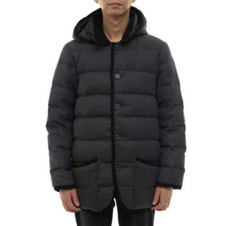 トラディショナル ウェザーウェア／Traditional Weatherwear ダウンジャケット JKT アウター メンズ 男性 男性用ウール 毛 グレー 灰色  WAVERLY DOWN フード付き(ダッフルコート)