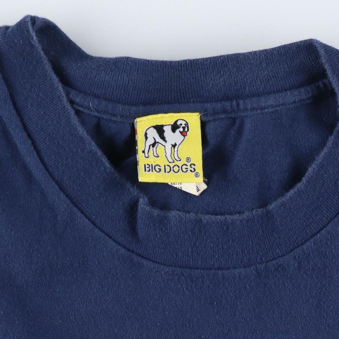 90年代 BIG DOGS プリントTシャツ USA製 メンズXL ヴィンテージ /eaa260341