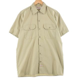 ディッキーズ(Dickies)の古着 ディッキーズ Dickies 半袖 ワークシャツ メンズL /eaa258515(シャツ)