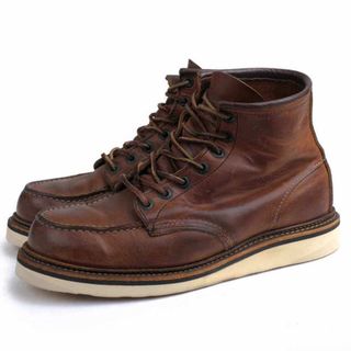 レッドウィング(REDWING)のレッドウィング／RED WING ブーツ シューズ 靴 メンズ 男性 男性用レザー 革 本革 ブラウン 茶  1907 6inch CLASSIC MOC TOE モックトゥ クレープソール グッドイヤーウェルト製法(ブーツ)