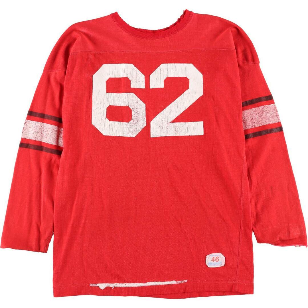60～70年代 チャンピオン Champion ナンバリング フットボールTシャツ USA製 メンズM ヴィンテージ /eaa258048