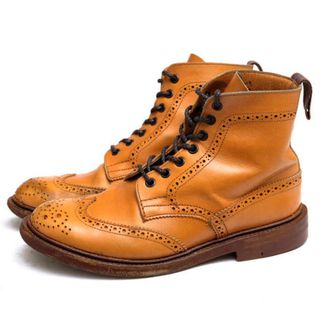 トリッカーズ(Trickers)のトリッカーズ／Tricker's ブーツ シューズ 靴 ビジネス レディース 女性 女性用レザー 革 本革 ブラウン 茶 L5676 カントリーブーツ ダブルソール グッドイヤーウェルト製法(ブーツ)