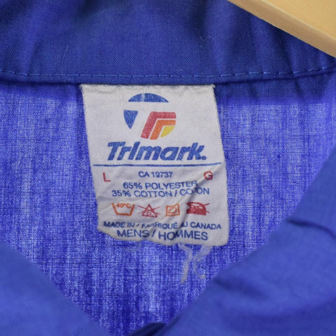 80~90年代 Trimark バックプリント ボウリングシャツ カナダ製 メンズL ヴィンテージ /eaa263643