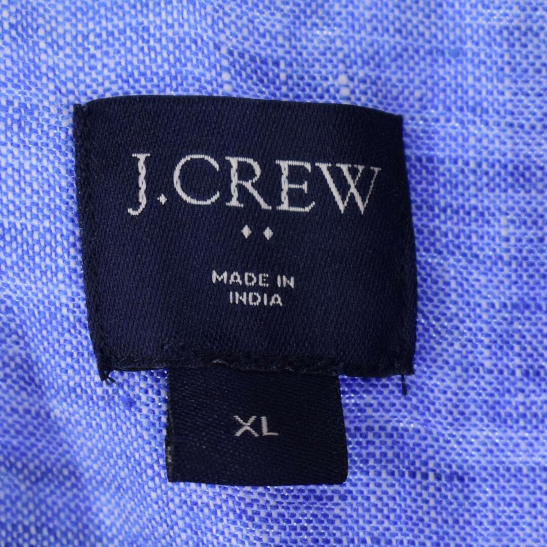 古着 ジェイクルー J.Crew 半袖 リネン ボタンダウンシャツ メンズXL /eaa265552