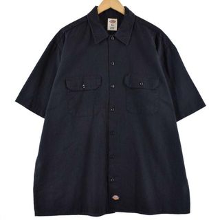 ディッキーズ(Dickies)の古着 ディッキーズ Dickies 半袖 ワークシャツ メンズXL /eaa252202(シャツ)