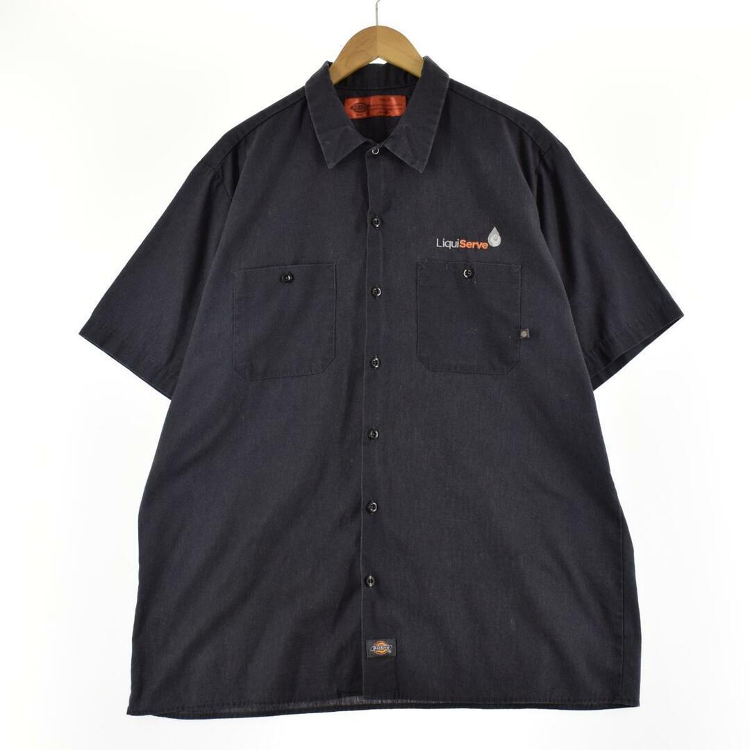 Dickies(ディッキーズ)の古着 ディッキーズ Dickies 半袖 ワークシャツ メンズXL /eaa252271 メンズのトップス(シャツ)の商品写真