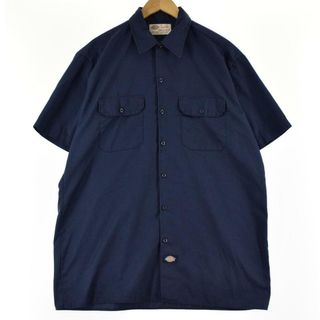 ディッキーズ(Dickies)の古着 ディッキーズ Dickies 半袖 ワークシャツ メンズXL /eaa252267(シャツ)