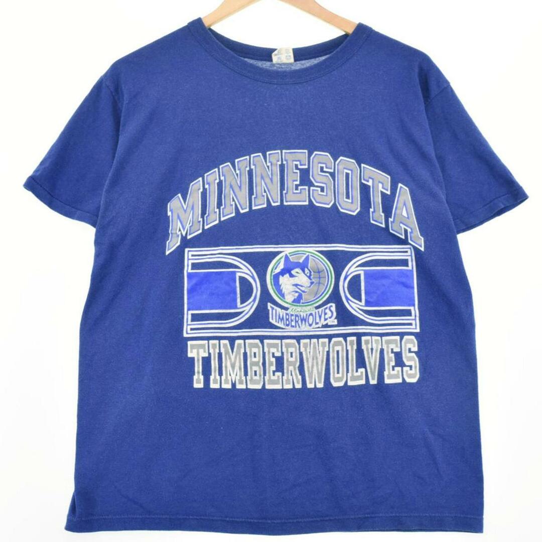 古着 80年代 チャンピオン Champion トリコタグ NBA MINNESOTA TIMBERWOLVES ミネソタティンバーウルフズ  スポーツプリントTシャツ USA製 メンズM ヴィンテージ /eaa252176 | フリマアプリ ラクマ