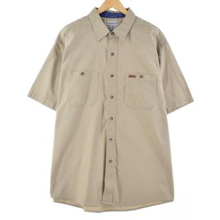 カーハート(carhartt)の古着 カーハート Carhartt 半袖 ワークシャツ メンズXL /eaa265706(シャツ)