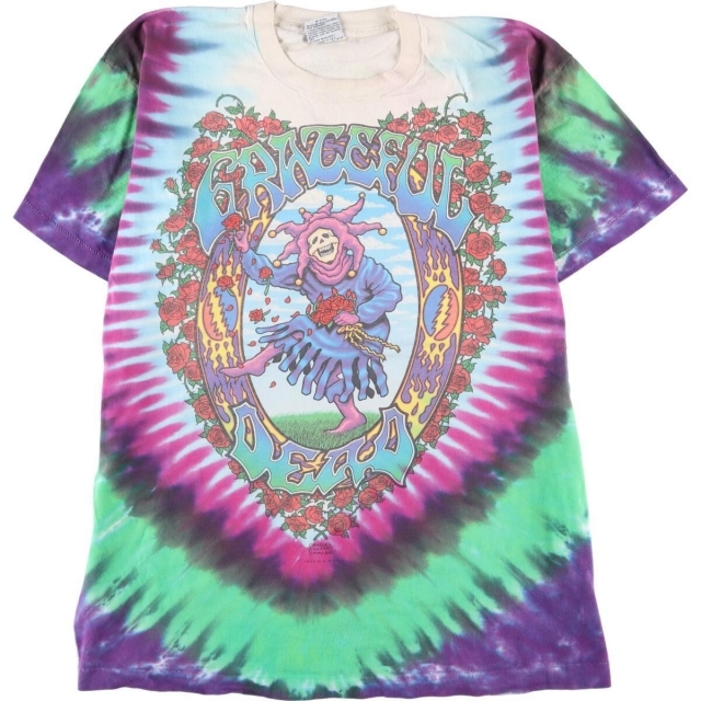 90年代 LIQUID BLUE GRATEFUL DEAD グレイトフル デッド Seasons of The Dead Tour タイダイ柄 両面プリント バンドTシャツ バンT USA製 メンズXL ヴィンテージ /eaa261284