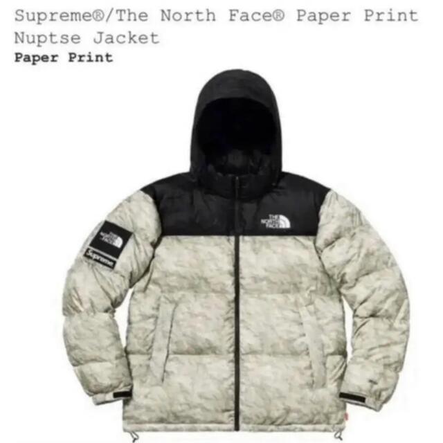 THE NORTH FACE - Supreme North Face Nuptse Jacket 紙ヌプシ M
