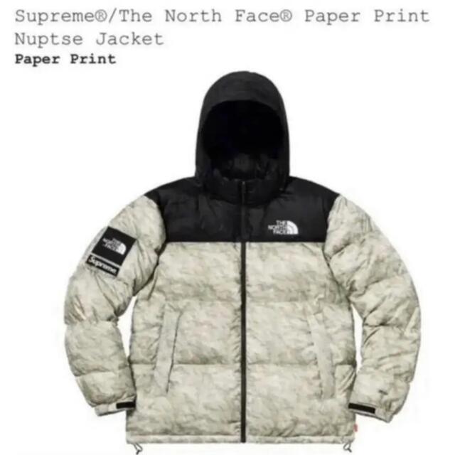 Supreme North Face Nuptse Jacket 紙ヌプシ M - ダウンジャケット