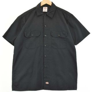 ディッキーズ(Dickies)の古着 ディッキーズ Dickies 半袖 ワークシャツ メンズL /eaa252617(シャツ)