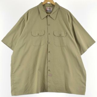 ディッキーズ(Dickies)の古着 ディッキーズ Dickies 半袖 ワークシャツ フリーサイズ /eaa244955(シャツ)