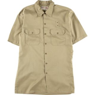 ディッキーズ(Dickies)の古着 ディッキーズ Dickies 半袖 ワークシャツ メンズXL /eaa244910(シャツ)