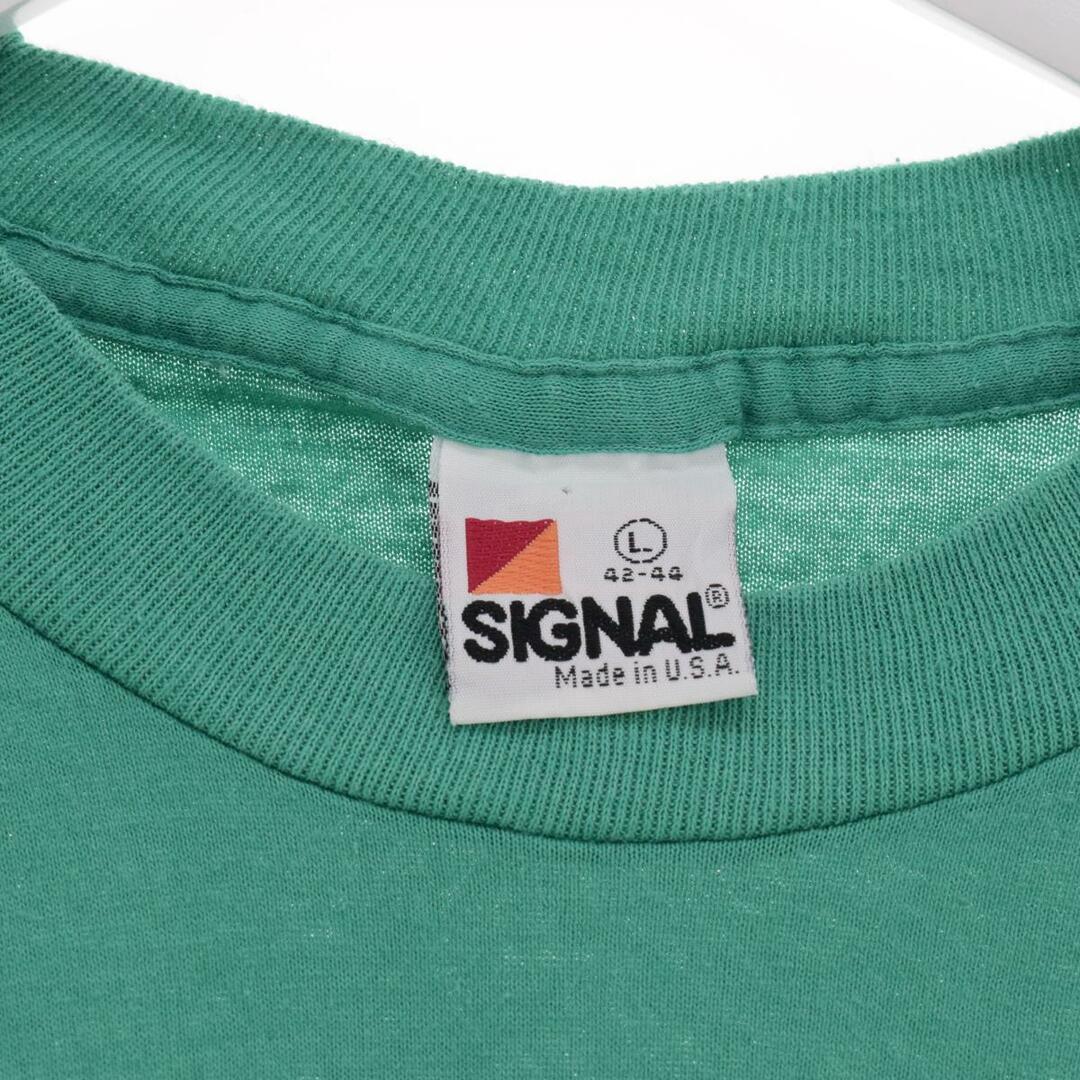 90年代 SIGNAL アヒル柄 アニマルプリントTシャツ USA製 メンズM レディースL ヴィンテージ /eaa246418
