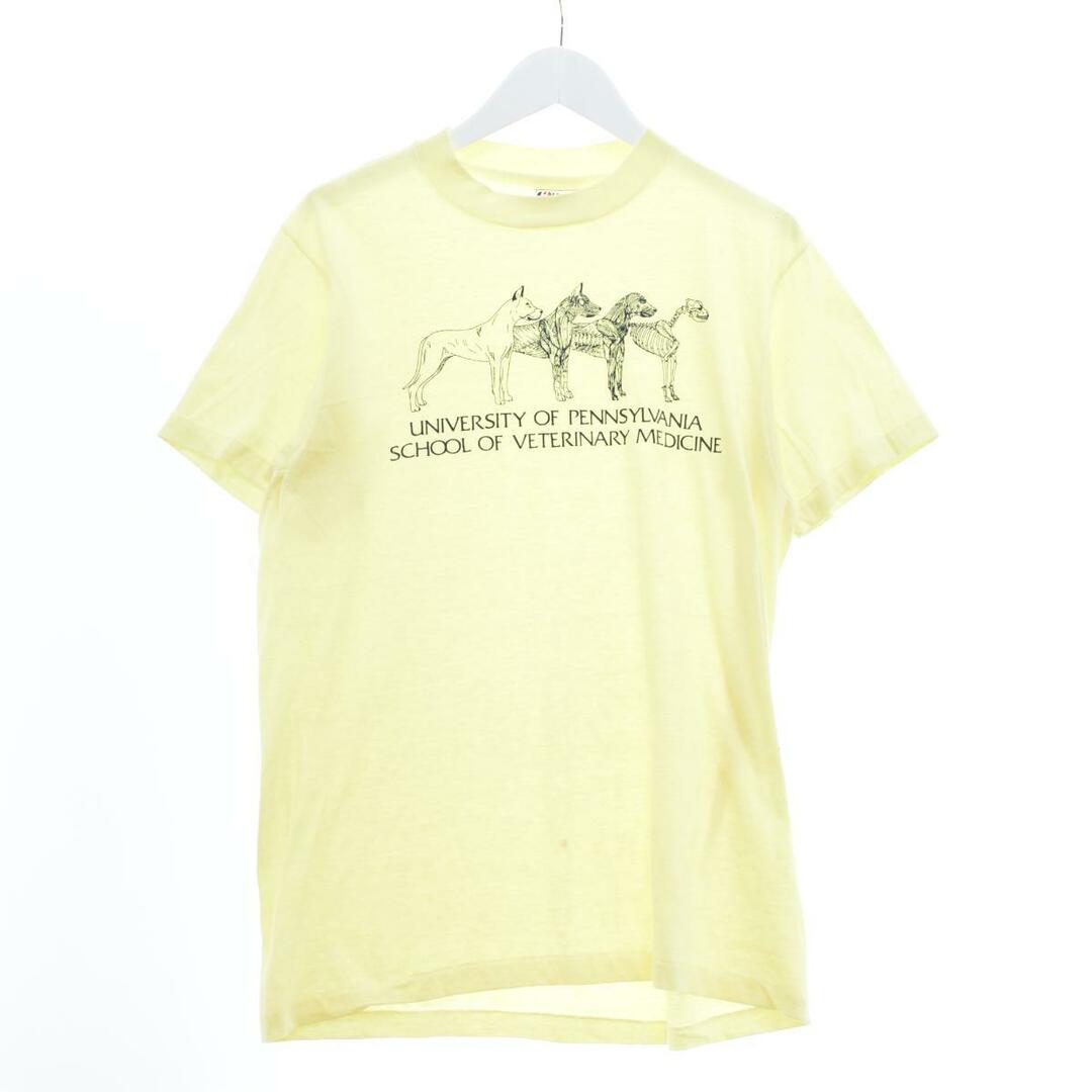 80年代 ヘインズ Hanes Fifty-Fifty 青タグ 犬柄 アニマルプリントTシャツ USA製 メンズXS レディースM ヴィンテージ /eaa246404