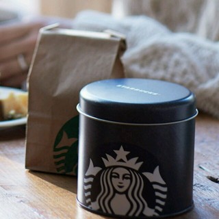 スターバックスコーヒー(Starbucks Coffee)のスタバ  黒缶(小物入れ)