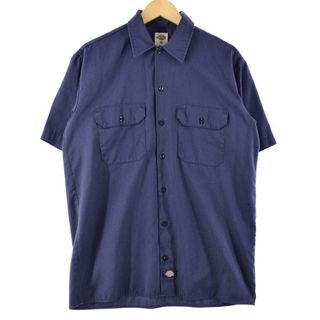 ディッキーズ(Dickies)の古着 ディッキーズ Dickies 半袖 ワークシャツ メンズL /eaa264285(シャツ)