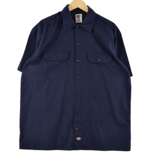 ディッキーズ(Dickies)の古着 ディッキーズ Dickies 半袖 ワークシャツ メンズXL /eaa264274(シャツ)