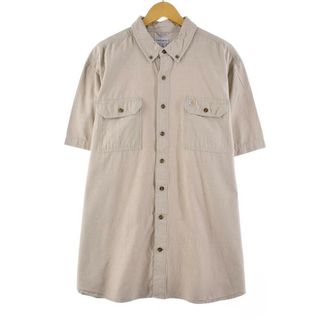 カーハート(carhartt)の古着 カーハート Carhartt 半袖 ボタンダウン ワークシャツ メンズXXL /eaa265429(シャツ)