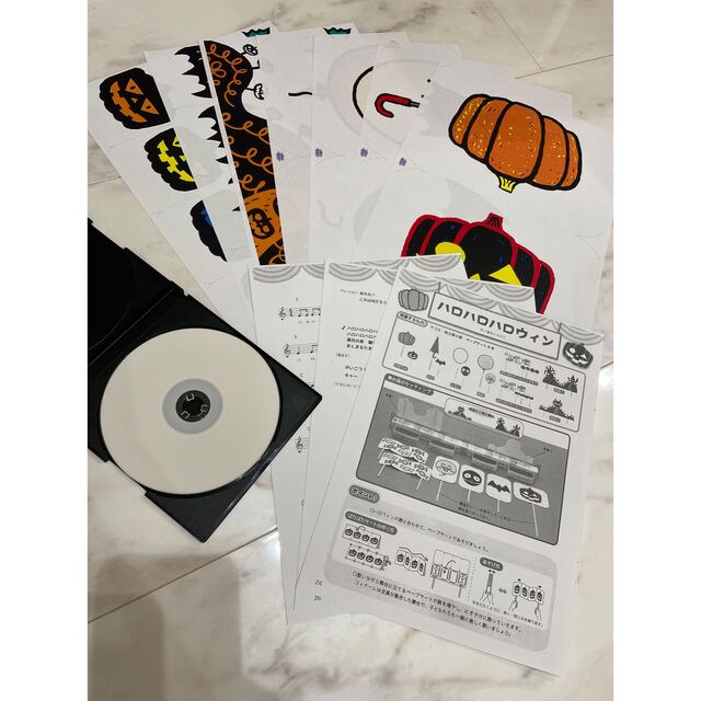 【CD付き】 ハロウィン ペープサート キッズ/ベビー/マタニティのおもちゃ(知育玩具)の商品写真