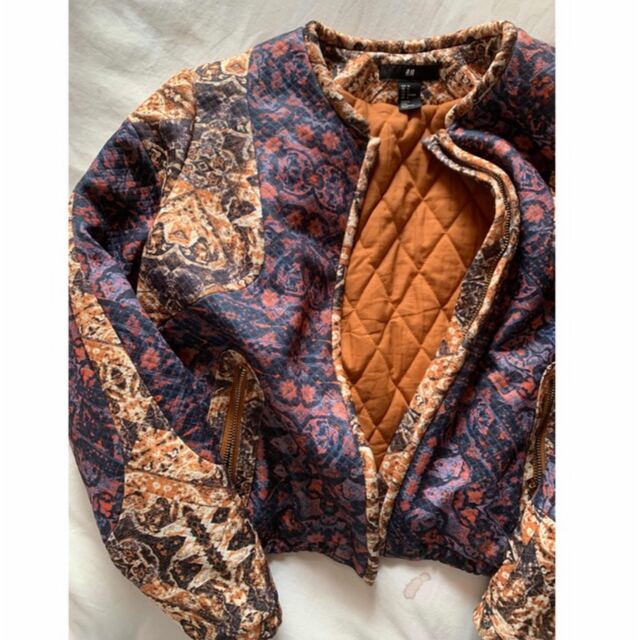 ZARA(ザラ)の専用◎ZARA flower knit +quilting blouson レディースのトップス(ニット/セーター)の商品写真