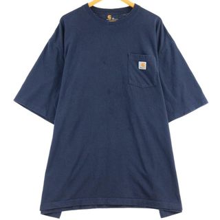 カーハート(carhartt)の古着 ビッグサイズ カーハート Carhartt ORIGINAL FIT 半袖 ワンポイントロゴポケットTシャツ フリーサイズ /eaa251649(Tシャツ/カットソー(半袖/袖なし))